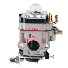 Drblawi Compatible with PR 46BT Carburetor for Poulan Pro PR48BT PR2322 BP400 BP402 PR2322 967086901 150032738 530058436 Eskimo Mako M43 M43Q8 Viper 43cc Engine Southland SCV43 SEA43 Earth Auger