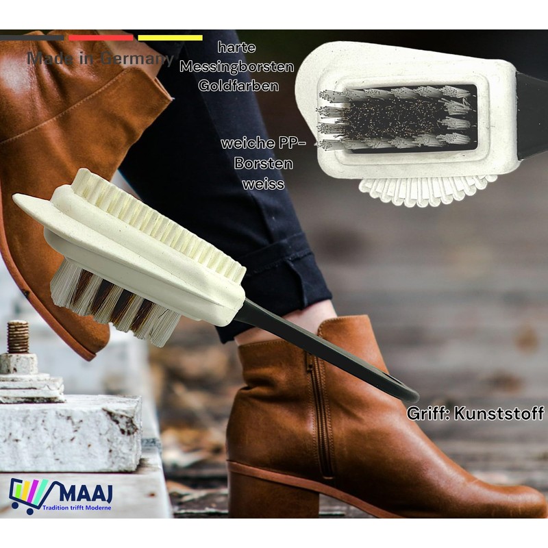 8-Piece XL Shoe Cleaning Set Application Brush + Polishing Brush