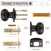 Probrico Door Knob, Interior Passage Door Knobs for Hall and