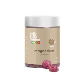Jelly Pills® Kids Gummies 810 mg Magnesium Citrate and Vitamin B6 for Children - 70 Vegan Gummies with Berry Flavour - No Added Sugar - Against Fatigue and Fatigue - 90 mg Magnesium