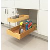 2 Tier Pull Out Organizer Shelf Sliding Drawer Storage for