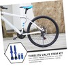 KOMBIUDA 4pcs Aluminum Alloy Tubeless Valve Stems Kit for Mountain