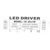 18‑25X1W LED Driver Constant Current 300mA Input AC85‑265V Output 54‑87VDC