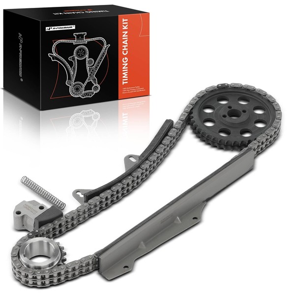 A-Premium Engine Timing Chain Kit with Tensioner & Guide &