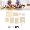 Wooden Hydraulic Excavator DIY Manual Detachable Educational Stimulation Hydraulic Excavator