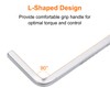 HARFINGTON 3pcs L-Shaped Square Head Wrench 3mm CR-V L-Key 4