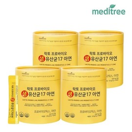 메디트리 락토프로바이오 생유산균 17 아연 2gX60포 4통 8개월분 Meditree LactoproBio Probiotic 17 Zinc 2g x 60 Packs 4 Bottles 8 Months Supply