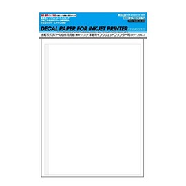 Haikyu Parts INKJ-T04CL Home Inkjet Printer Decal Paper Transparent Base A4 Size (5 Sheets) Plastic Model Decals