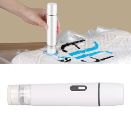 Food Vacuum Pump, 370 Motor Hand Vacuum Sealer, Wireless Sealing Machine Tool for Food Storage (White)