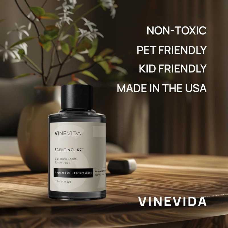 VINEVIDA [4 Fl Oz] Spa Retreat Fragrance Oil for Cold