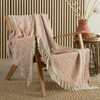 Appletree - Terracotta Geometric Throw/Blanket (180 x 130cm) - 100%