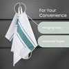 100% Cotton Tea Towel - Teal Stripe Pattern, Pack of
