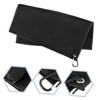 BESPORTBLE 2pcs Portable Golf Ball Towel Black Microfiber Wipes for