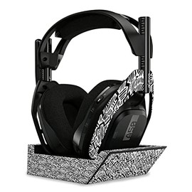 MightySkins Carbon Fiber Skin Compatible With Astro A50 Wireless Headphones + Base Station (Gen 4) - Abstract Black | Protective, Durable Textured Carbon Fiber Finish | Easy To Apply | Made in the USA