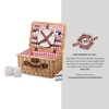 PICNIC TIME Catalina Picnic Basket for 2 - Wicker Picnic