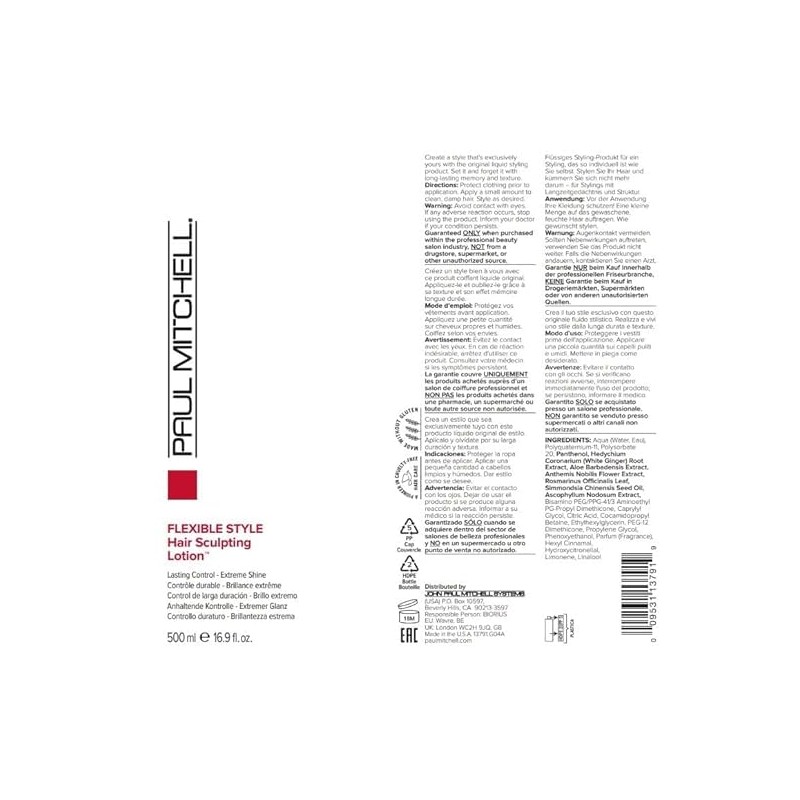 Paul Mitchell Hair Sculpting Lotion,16.9 Fl Oz
