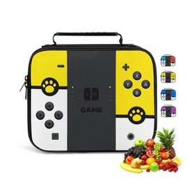 jwsxcfd Lunch Bag Lunch Boxes Reusable Games Insulated Portable Lunch Box Unisex Leak proof Cooler Tote Bag (Yellow)