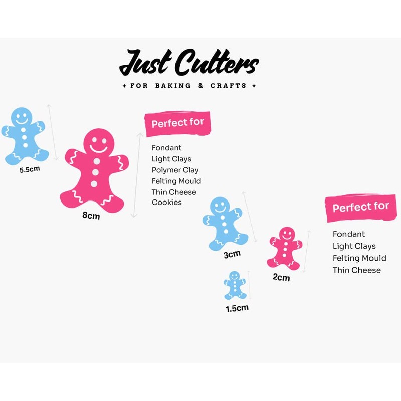 Custom Cutters Moon Shaped Cutters | Set of 5 Plastic