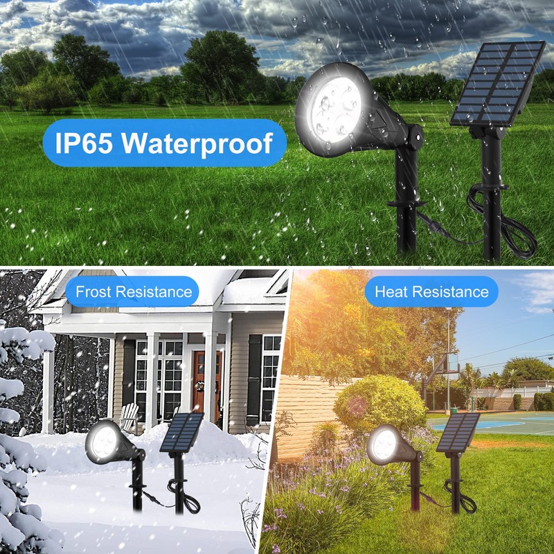 Solar Powered LED Spot Light, T-SUNUS 2 in 1 Installation