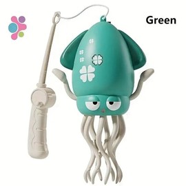 Dancing Octopus Toy with LED Lights & Music, Crazy 8-Leg Action, Squid Games, Smart Obstacle Avoidance, Interactive Dancing Octopus Gift:_GREEN