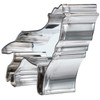 Staedter Wolf Shape Cookie Cutter, Stainless Steel Silver, 30 x