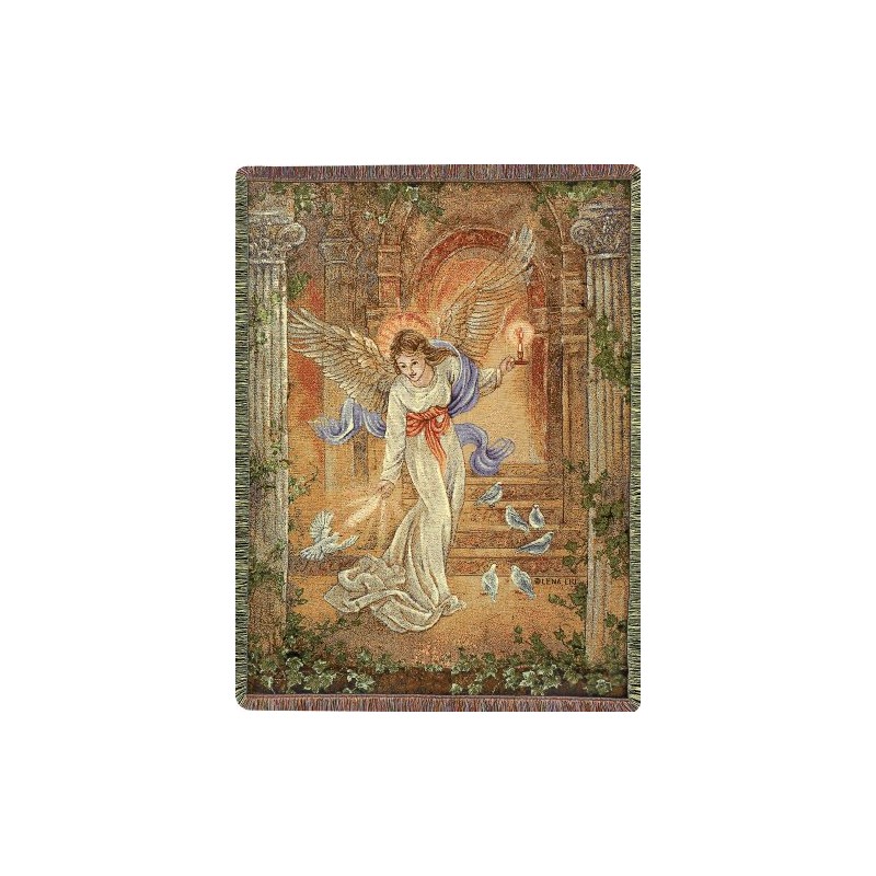 Manual 50 x 60-Inch Tapestry Throw, Angel of Light,Bedroom