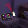 Digital Clock RGB LED Large Screen Mirror Projection Multifunctional Table