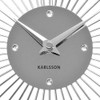 KARLSSON "Sunburst Wall Clock, Silver