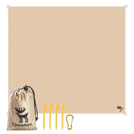 Qunature Beach Blanket Sandproof Waterproof Picnic Blankets Portable Lightweight and Foldable Blanket for Outdoor Camping Hiking Travel