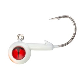 NORTHLAND TACKLE Tungsten Short Shank JIG / 1.125" / 1/16 OZ/Super-GLO White