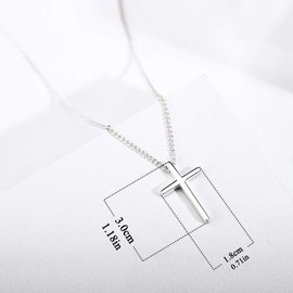 Tiny Cross Pendant Necklace for Women Simple Cross Necklaces Birthday Gifts for Women Girl Fashion Jewelry