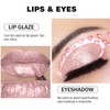 Glitter Lip Gloss Metallic Diamond Glitter Liquid Lipstick Pink Shimmer