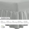 DTEX HOMES Luxury Polycotton Extra Deep Frilled Valance Fitted Sheets,