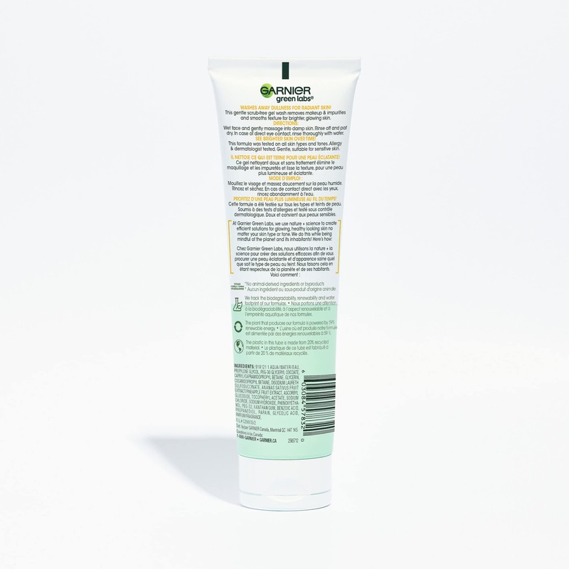 Garnier SkinActive Green Labs Brightening Gel Washable Cleanser with Vitamin