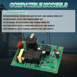 Fexhull 520820 Circuit Board with Fan Control, Fit for Suburban RV Camper Furnace,12VDC RV Water Heater Control Module Board, Replace 520871 520814 520820 33550L AP4896608