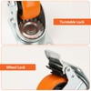 3-Inch PU Mixed Locking & Fixed Casters Set of 4,