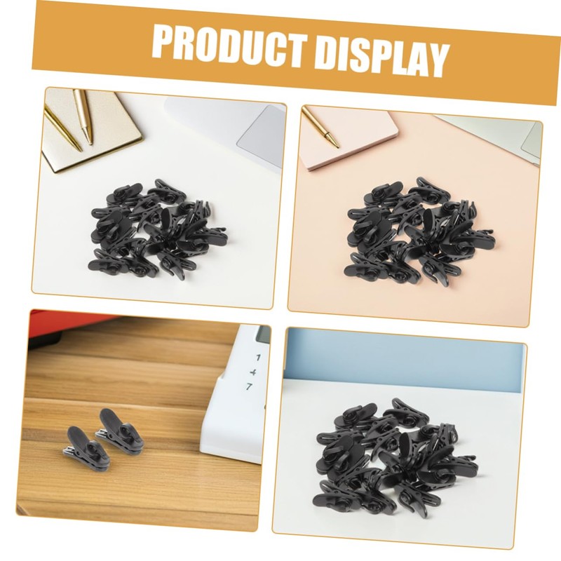 NOLITOY 200pcs Rotatable Earphone Wire Clips Lightweight Plastic Mic Holder