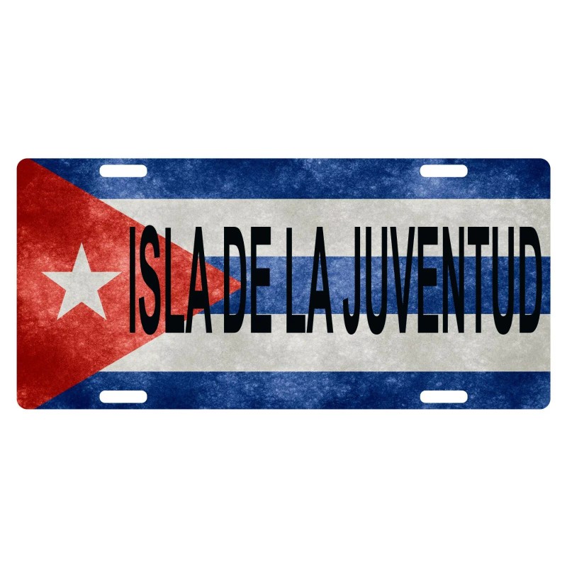 Fast Service Designs Cuba Flag Bandera LICENSE PLATE Car Truck