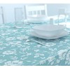 Dehaus® Wipe Clean Table Cloth - Duck Egg Floral Bloom