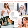 deweisn Compact Mirror, Lighted Travel Makeup Mirror with 1X/10X Magnifying