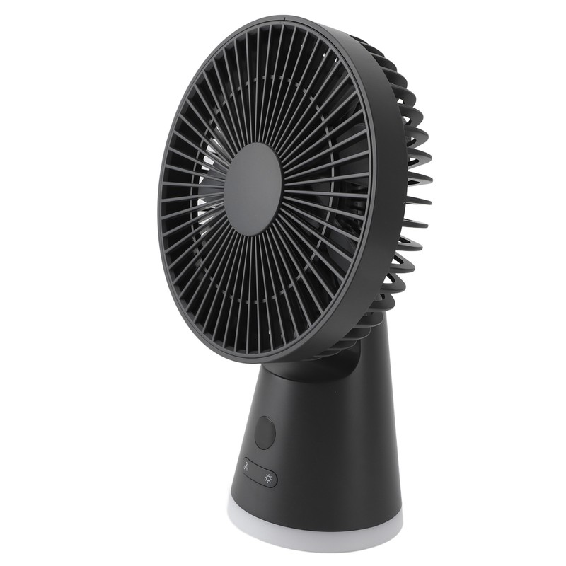 Desktop Fan Portable 5 Speed Power Display Quiet USB Rechargeable