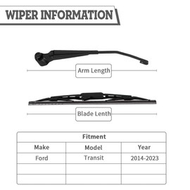 HODEE Rear Left and Right Side Wiper Arm Blade Nut Set Replacement for Ford Transit Connect 2009-2013,Rear Windshield Wiper Cover Accessories Assembly,Back Window Cap,Replace # 2T1Z-17527-B