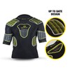 Optimum Boy's Atomic Protective Shoulder Pads - Black/Yellow/Grey, Mini