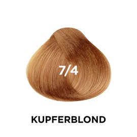 Vitalcare Professional Professional Permanent Colouration Hair Colour with Silk Protein No. 7/4, Copper Blonde, Multipack 3 x 100 ml