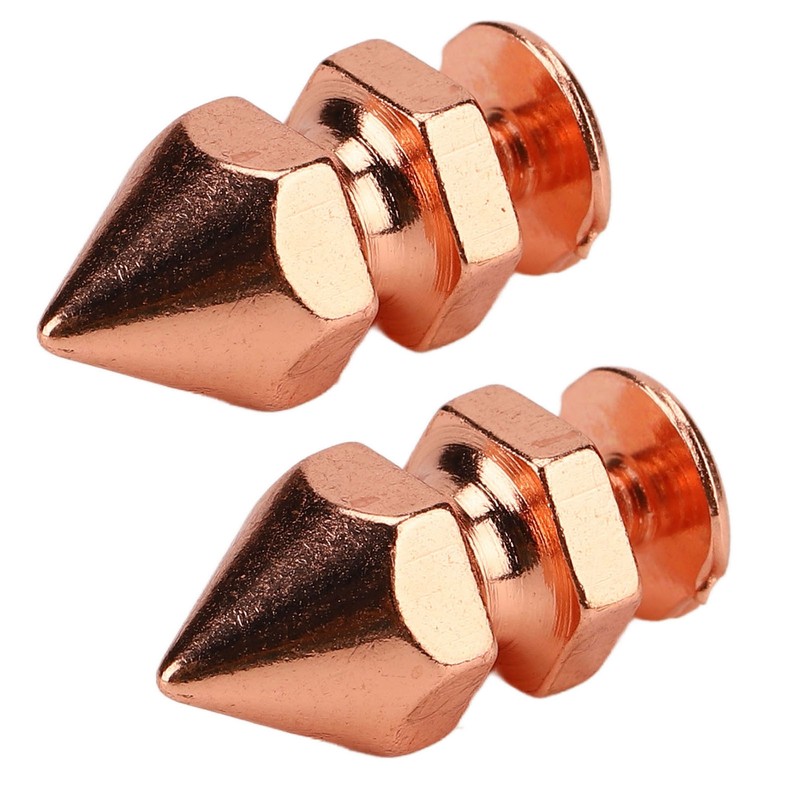 100 Sets Spiked Cone Spike Stud Rose Gold High Hardness