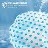 6PCS Shower Caps, Elastic Reusable Waterproof Plastic Shower Cap for