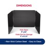 HIC Kitchen 3-Sided Splatter Guard, Non-Stick Carbon Steel, Heat Safe,