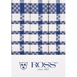 Ross - Cotton - 3 x Tea Towels in a Set (Blue)