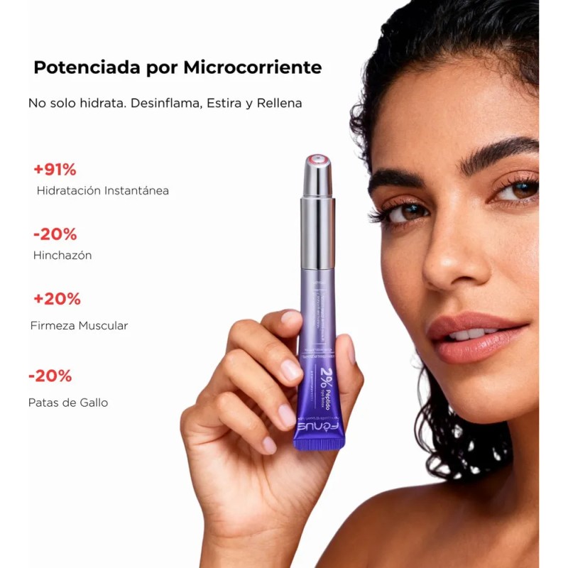 Crema Contorno Ojos Microcorriente| Péptido| Cafeína 20ml