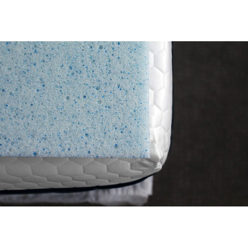 LOUNJ Gel Memory Foam Mattress Topper, Made in USA (Twin)